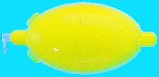 Lauf Wasserkugel gelb oval 23